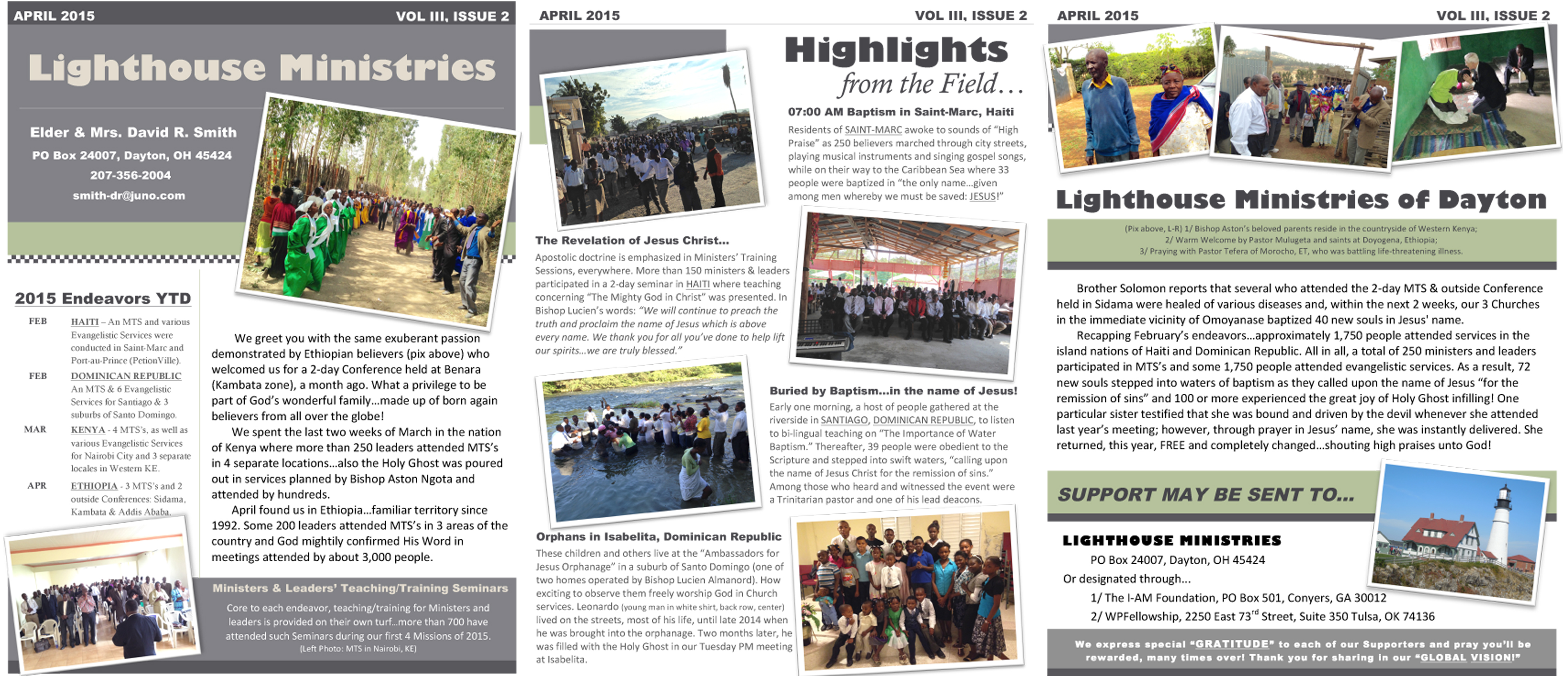 Lighthouse Ministries – Missionary Evangelist David Smith