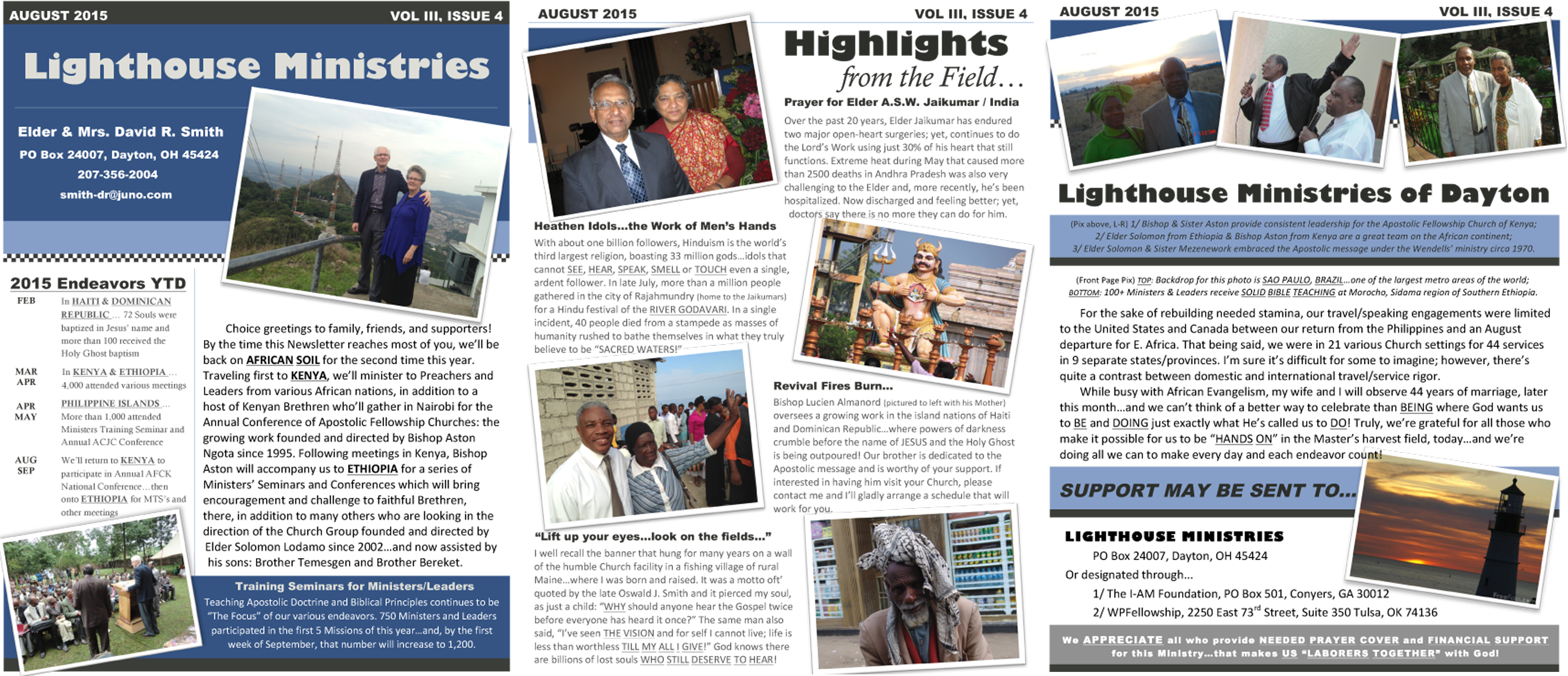 Lighthouse Ministries – Missionary Evangelist David Smith